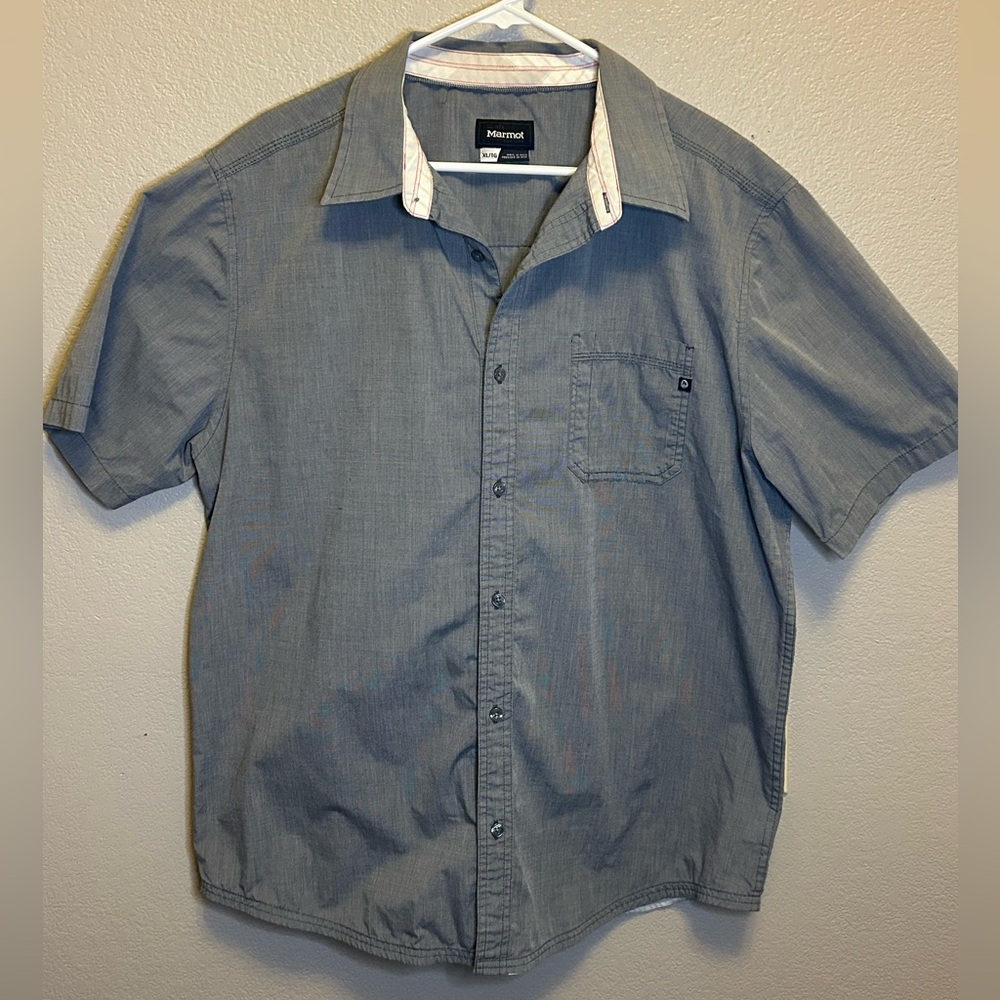 Marmot Aerobora Short Sleeve Button Down Lightweight Breathable Athleisure Shirt